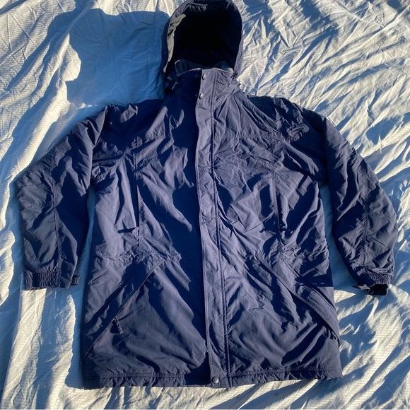 L.L. Bean Vintage 90s Warden's Parka Hooded GORE-TEX Winter Jacket Men's L - Picture 2 of 5